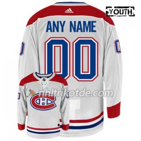 Montreal Canadiens Trikot Custom Adidas Weiß Authentic - Kinder